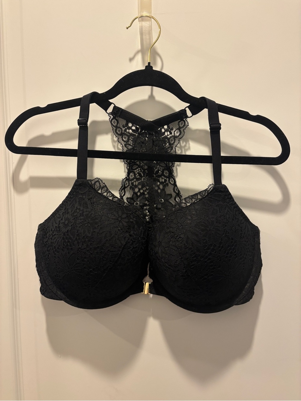 Auden Black Lace Racerback T-Shirt Bra